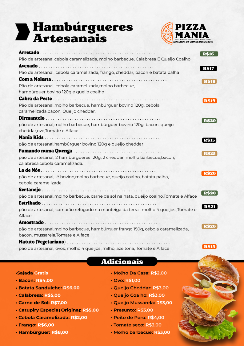 Menu Pizza Mania-2